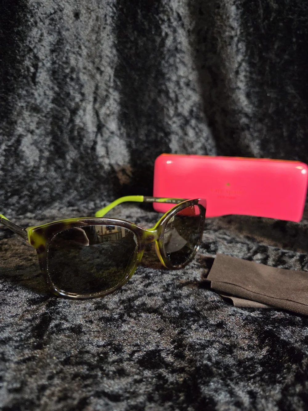kate spade Black and Tortoiseshell Round Frame Sunglasses - Picture 5 of 8